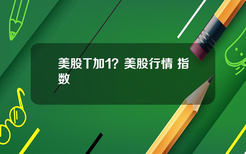 美股T加1？美股行情 指数